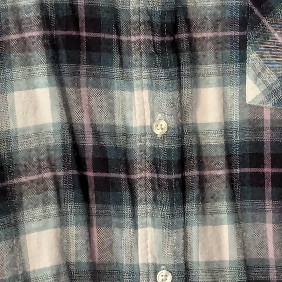 Women's Plaid Button-Up Shirt By Sonoma - Picture 3 of 6